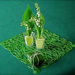 Suggestion de présentation de muguet.