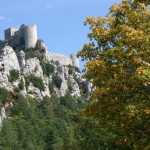 Château de Puylaurens : les rescapés de Montségur sont venus s'y réfugier.